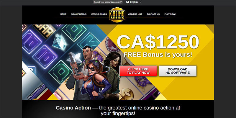 casino action homepage