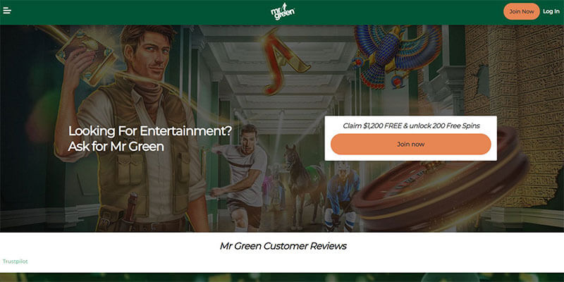 mr green homepage