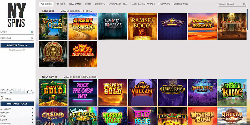 nyspins homepage