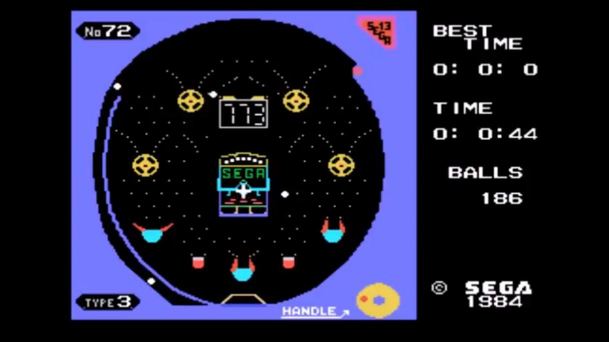 Pachinko SG-1000 game-play screenshot