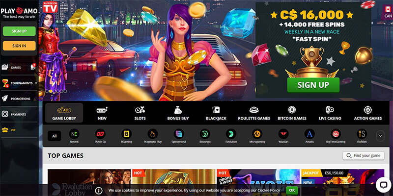 Playamo Casino Free Spins