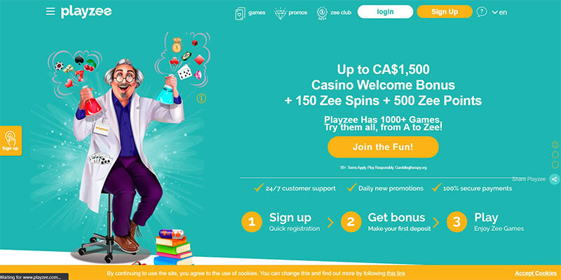 playzee homepage