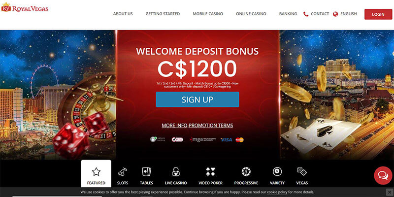 royal vegas homepage