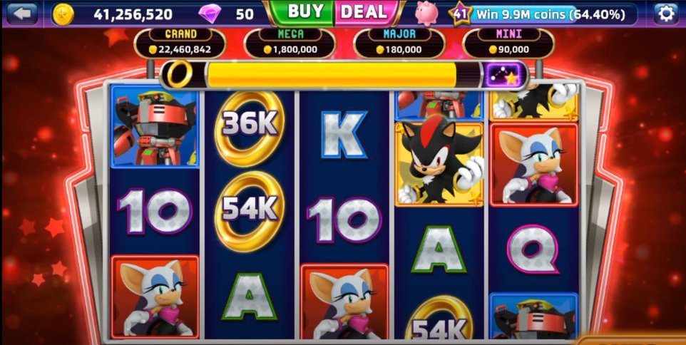 Sega Slots App in-game
