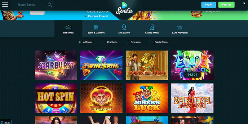 spela casino games